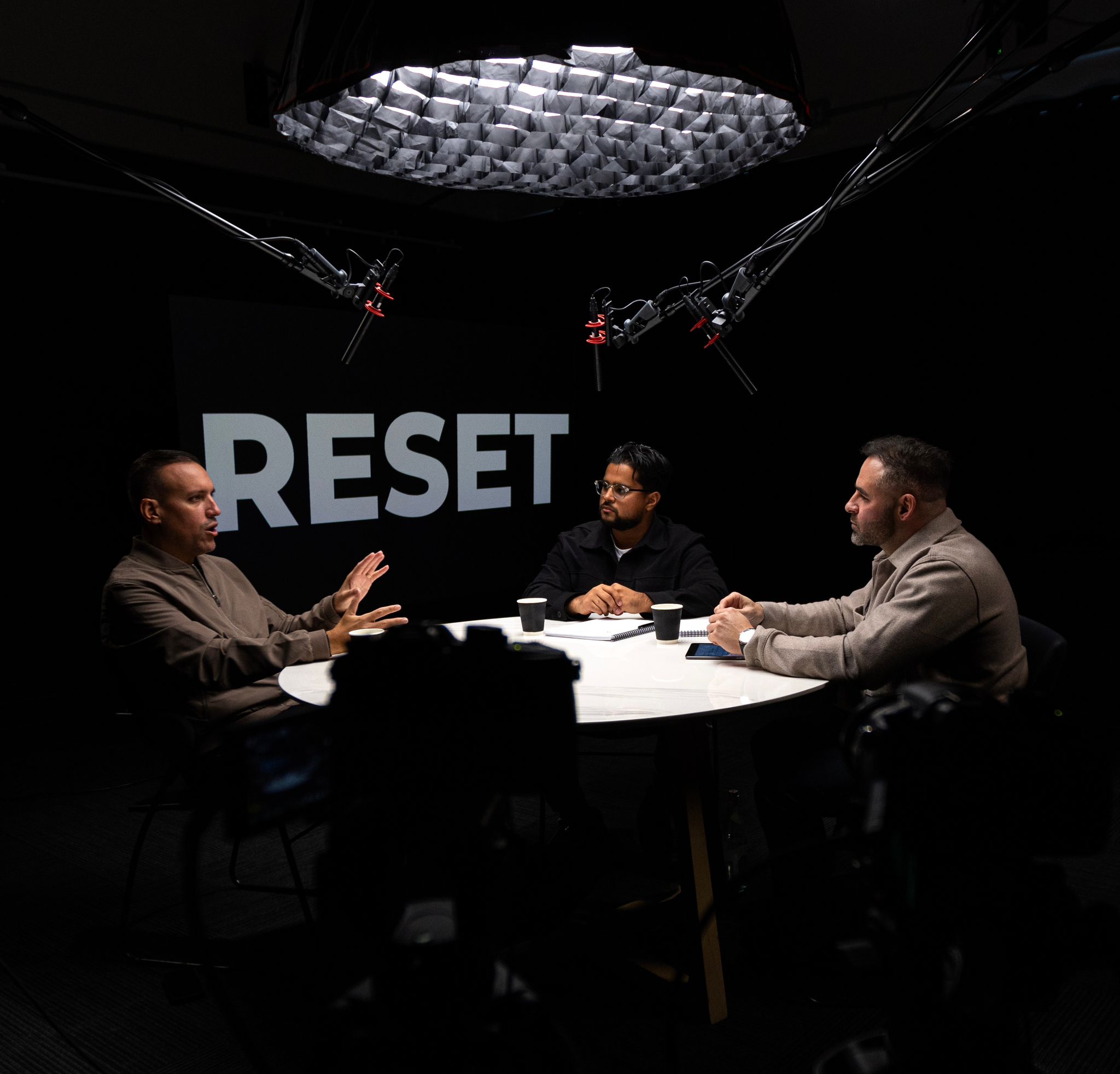 Reset Podcast — studio d'enregistrement